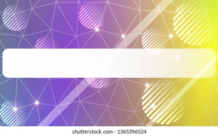 gradient color illustration in a triangles, line, circle, space for text style. Smart business design. Vector illustration