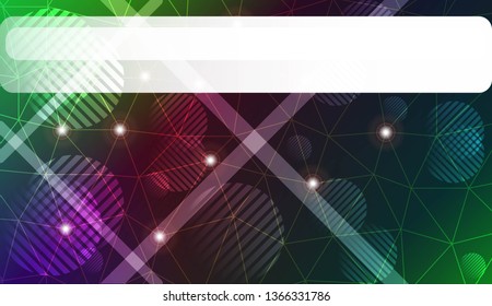 gradient color illustration in a triangles, line, circle, space for text style. Smart business design. Vector illustration
