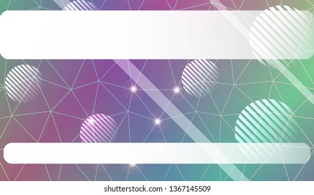 gradient color illustration in a triangles, line, circle, space for text style. Smart business design. Vector illustration