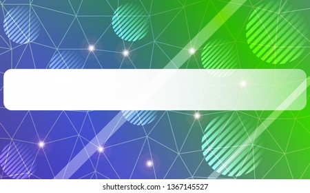 gradient color illustration in a triangles, line, circle, space for text style. Smart business design. Vector illustration