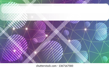 gradient color illustration in a triangles, line, circle, space for text style. Smart business design. Vector illustration