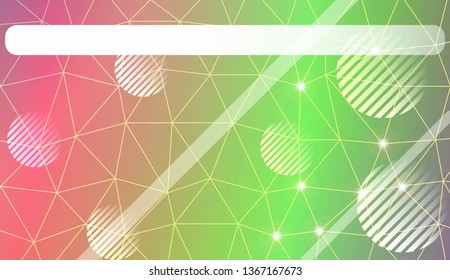 gradient color illustration in a triangles, line, circle, space for text style. Smart business design. Vector illustration