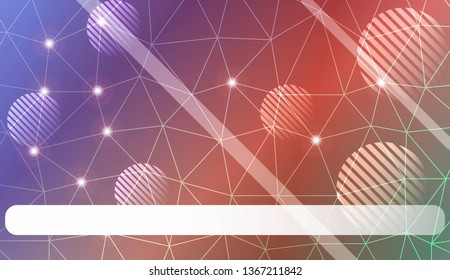 gradient color illustration in a triangles, line, circle, space for text style. Smart business design. Vector illustration