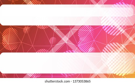 gradient color illustration in a triangles, line, circle, space for text style. Smart business design. Vector illustration