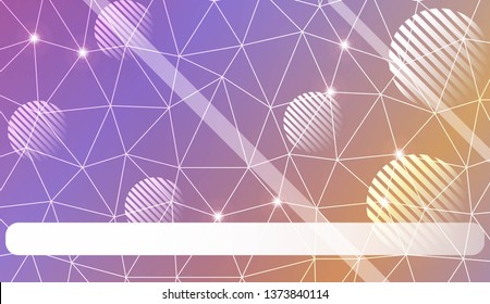 gradient color illustration in a triangles, line, circle, space for text style. Smart business design. Vector illustration
