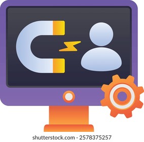 Gradient color illustration for User engagement