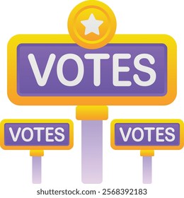 Gradient color illustration for Vote casting