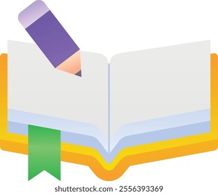 Gradient color illustration for Write note