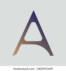 Letra de color degradado Diseño vectorial de camiseta de texto sobre fondo blanco. Usar para logotipo, símbolo, signo e identidad de la empresa.