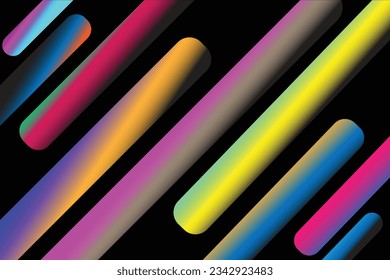 Gradient color line art abstrack background design .