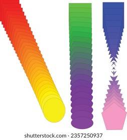 Gradient color of magenta and cyan color combinat