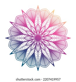 Farbverlauf-Mandala, Mandala-Designhintergrund, Mandala-Design, Mandala-Muster Farbbuch Tapete-Design, Fliesenmuster, Grußkarte, Set-mandala-Design, schwarz, mandala-Design

