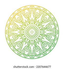 color de degradado mandala, fondo de diseño mandala, diseño mandala, patrón de Mandala libro de coloreo Diseño de fondo artístico, patrón de baldosas, tarjeta de saludo, 

