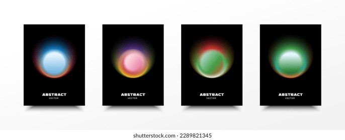 Gradient color. Neon gradient circle. Circular colorful vector design for background, Poster. Iridescent, holographic