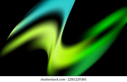 Gradient color on dark background blur