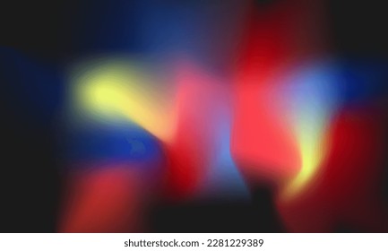 Gradient color on dark background blur