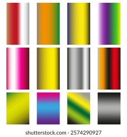 Gradient color palette. Bright vibrant shades. Abstract color composition. Vector illustration.