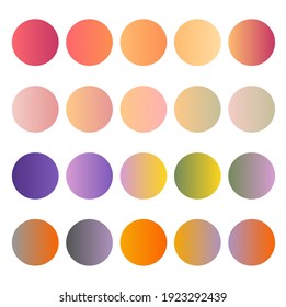 gradient color palette editable can directly copy and paste vector