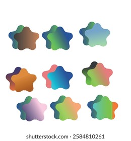 Gradient color palette. nice shape