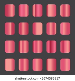 Ilustración vectorial de fondo de paquete de paleta de colores degradados