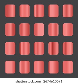 Gradient Color Palette Set Vector