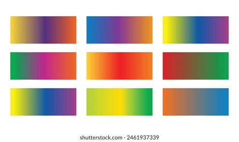 Gradient color palette. Color Shape Gradient 