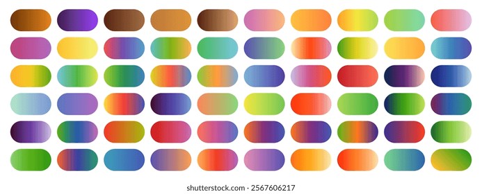 Gradient color palettes collection bundle