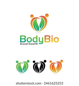 gradient color pharmacy health logo, full illustration, modern combination