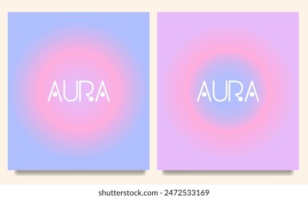Farbverlaufsschema mit einem Abstufungskreis, einer Vektorgrafik-Textur und holografischem Unschärfe abstrakter Hintergrund. Neon-Irisierende Farbtöne für Grußkarten, Flyer, Einladungen, Poster, Broschüren und Banner