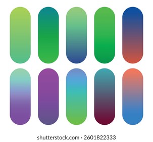 Gradient gradient color set element for graphic design