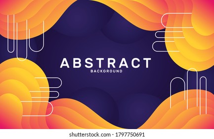 Gradient color shape background vector 