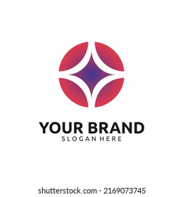 Diseño de estrella de color degradado