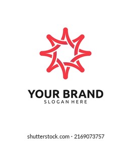 Diseño de estrella de color degradado
