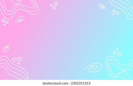 Gradient color template with curves lines and elements. Vector illustration for presentation background wallpaper.
