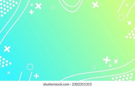 Plantilla de color degradado con líneas y elementos de curvas. Ilustración vectorial para fondo de presentación.