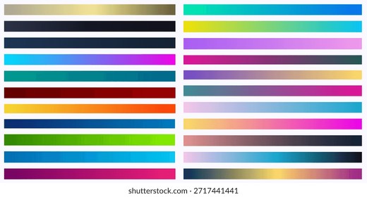 Tendencia de color degradado. Un ejemplo de una paleta de colores. Pronóstico de la tendencia de color futuro. Color neutro. Gráficos de Vector. Eps 10.