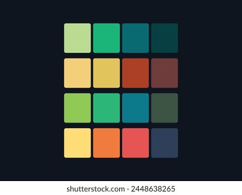 Gradient color trend. Modern palette of flat design. An example of a color palette. Forecast of the future color trend. Neutral color. Vector graphics