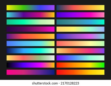 Gradient color trend. Modern pallete of flat design. An example of a color palette. Forecast of the future color trend. Neutral color. Vector graphics. Eps 10.