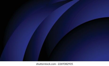 Gradient color vector beautiful wave graphics design dark eps background.