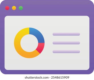 Gradient color vector illustration for Online analysis