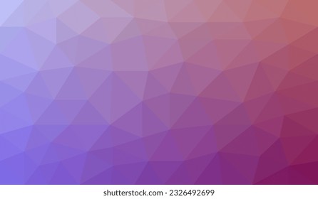 Farbverlauf von Violett bis Rot.Abstrakter Hintergrund von Dreiecken. 