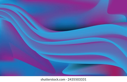 Gradient color wavy fluid shapes background design for cover, landing page, wallpaper.
