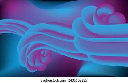 Gradient color wavy fluid shapes background design for cover, landing page, wallpaper.