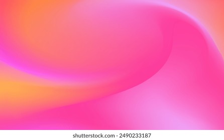 Fondo de color degradado. Abstractas con borrosidad de color magenta y naranja. Patrón de onda en tonos rojos