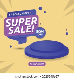 Fondo de venta de pancartas de color degradado Vector libre