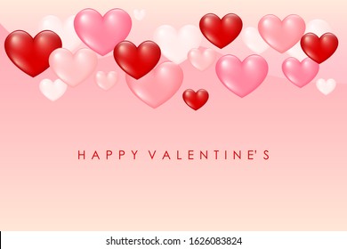 Gradient colored heart background. Abstract heart for design valentine's day card, wedding invitation, birthday party, romantic shop sale etc. 