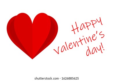 Gradient colored heart background. Abstract heart for design valentine's day card, wedding invitation, birthday party, romantic shop sale etc. 