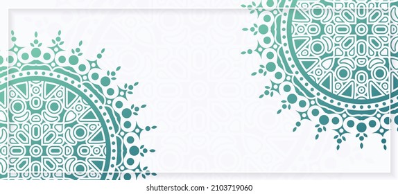 Gradient colored mandala background template