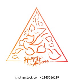 Gradient colored season poster. Vector illustration design.