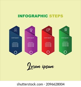 Gradient colored timeline infographic .
Timeline infographic template Vector
